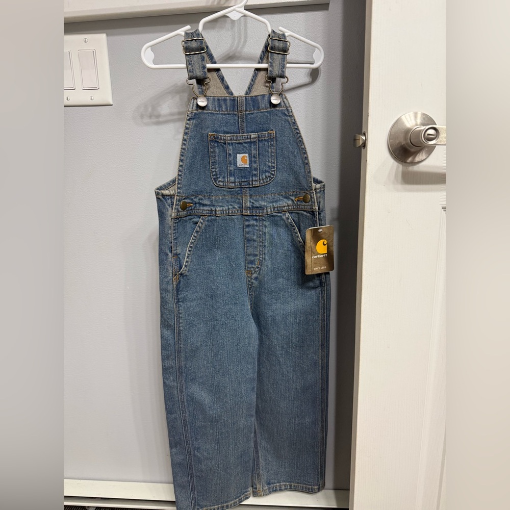 Carhartt Classic Blue Denim Overalls 4T